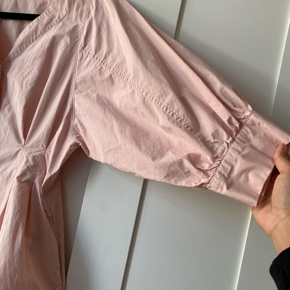 MEILLEUR MOMENT $223 Retail - Pink Button-Down V-Neck Women's Dress - Size M - Picture 4 of 10